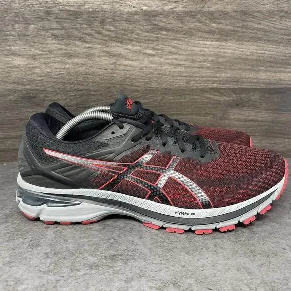 Asics GT 2000 9 Sneakers Mens Size 11 Black Red Athletic Running